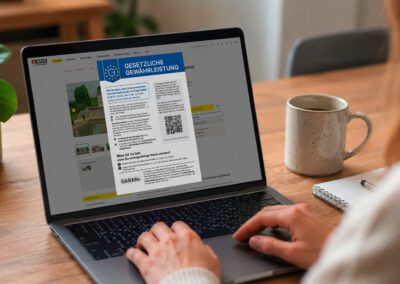 EU-Label zur Information über die gesetzliche Gewährleistung