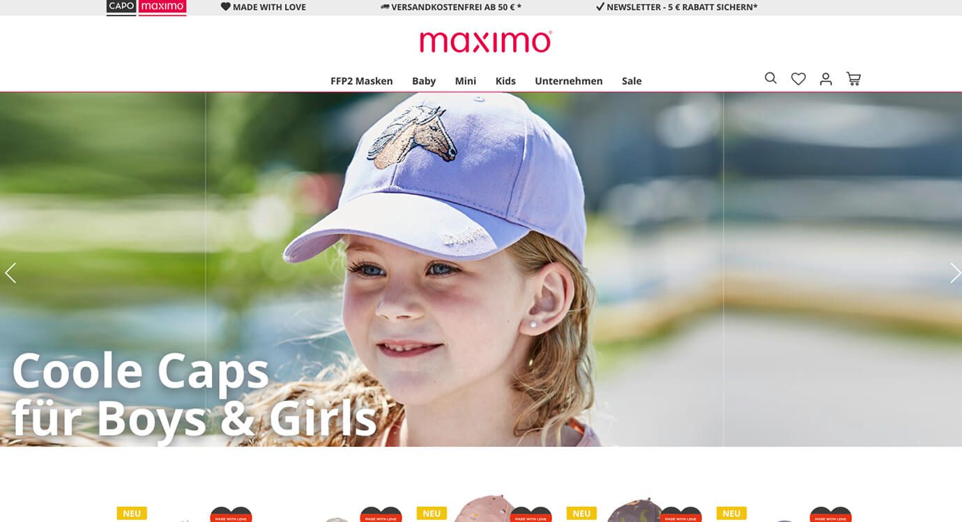 Maximo Fashion & Mode Shopware-Shop