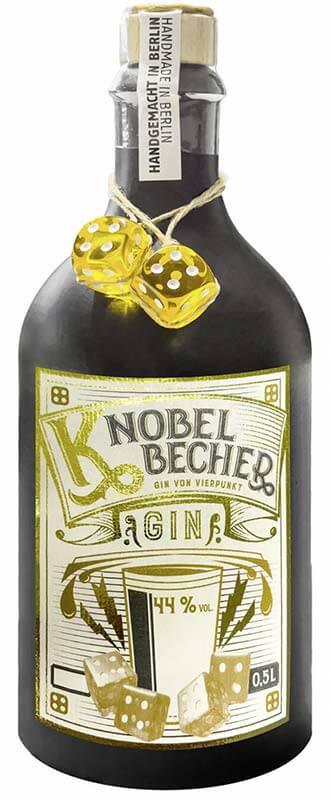 VIERPUNKT Gin Flaschenetikettendesign