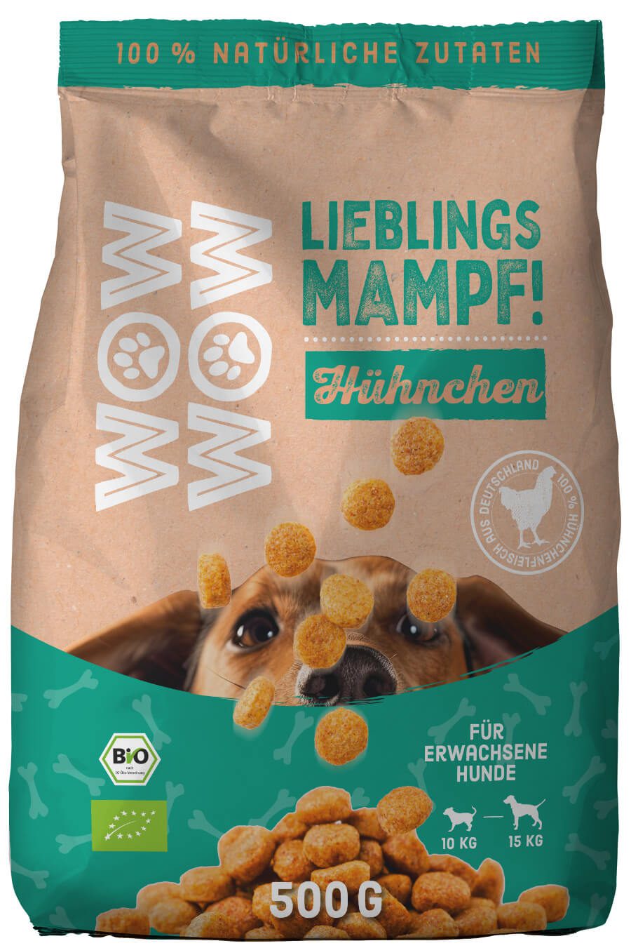 Verpackungsdesign für Bio-Tierfutter - Hundefutter